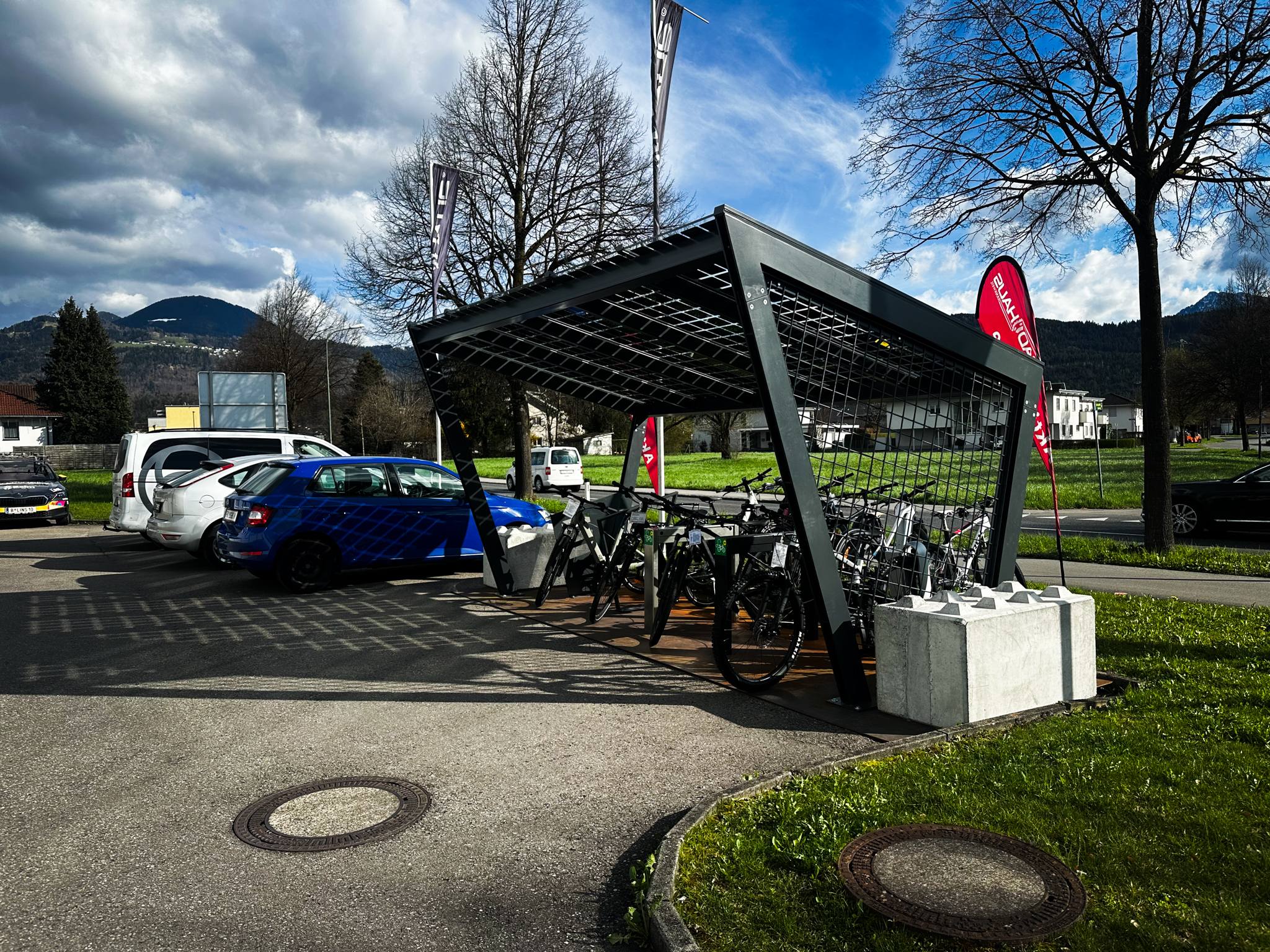 stromport. combau stand. Rankweil Radhaus. Summer Metalltechnik