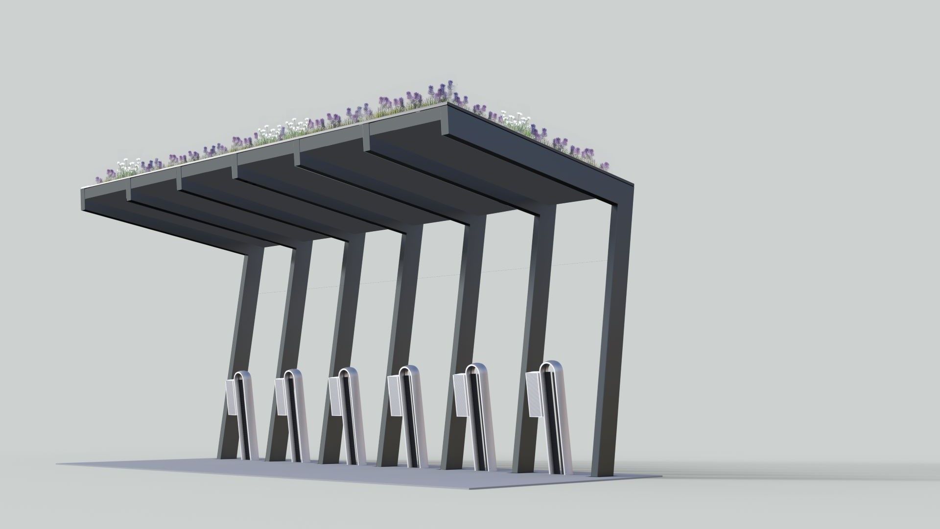 Dachbegrünung stromport.seven Regenwasser Flächennutzung