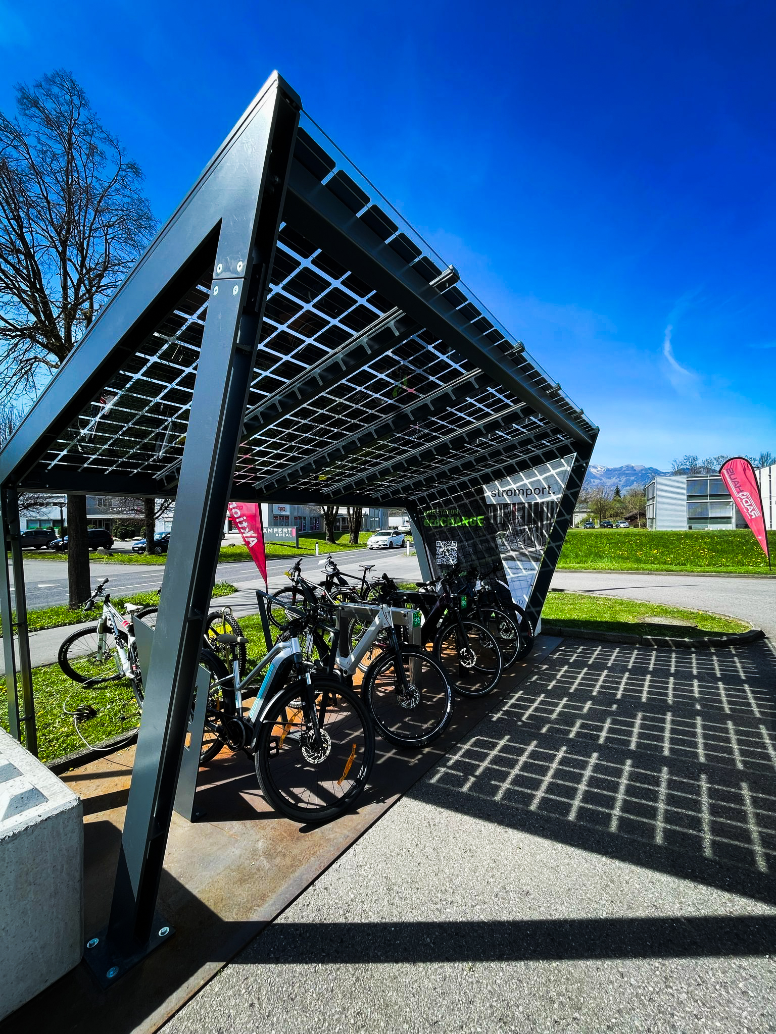 stromport. combau stand. Rankweil Radhaus. Summer Metalltechnik