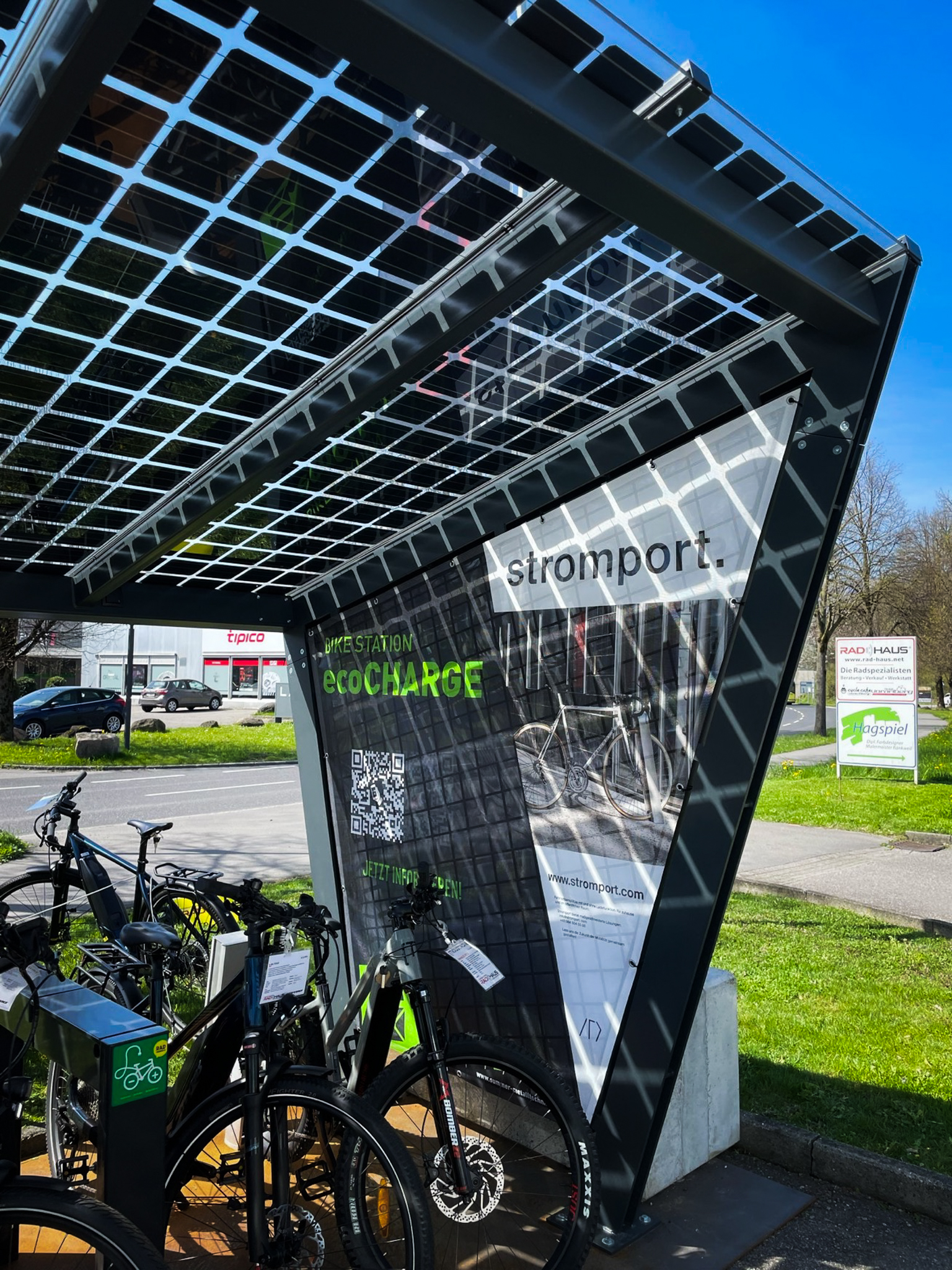 stromport. combau stand. Rankweil Radhaus. Summer Metalltechnik